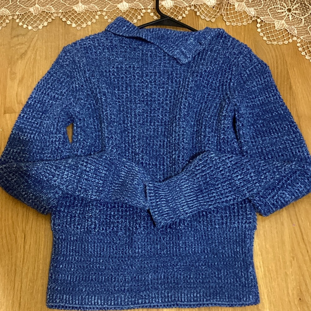 Cozy Blue Knit Sweater